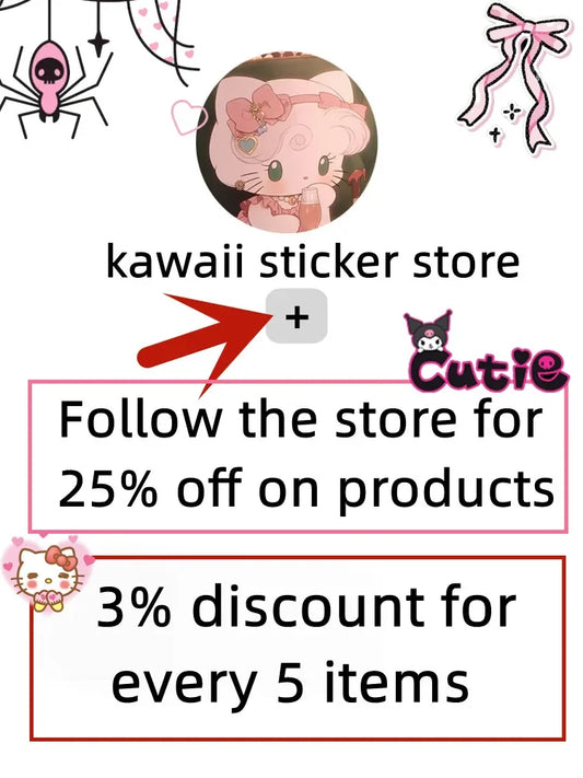 DIY Card Sticker Decals — Cute Series