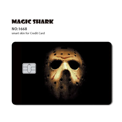 Magic Shark Fashin King Poker Money Game Controler Dragon 3M Matte Thin Sticker Film Skin for Debit Bank Credit Card