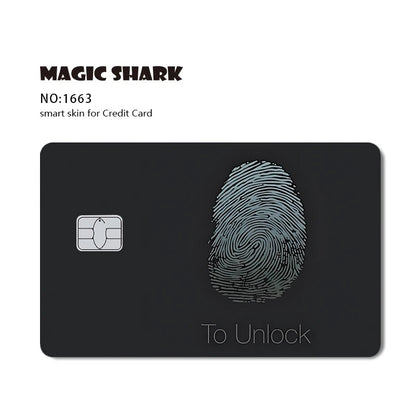 Magic Shark Fashin King Poker Money Game Controler Dragon 3M Matte Thin Sticker Film Skin for Debit Bank Credit Card