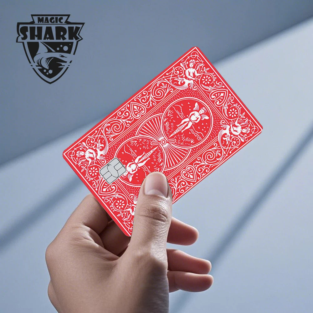 Magic Shark Fashin King Poker Money Game Controler Dragon 3M Matte Thin Sticker Film Skin for Debit Bank Credit Card