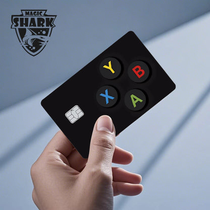 Magic Shark Fashin King Poker Money Game Controler Dragon 3M Matte Thin Sticker Film Skin for Debit Bank Credit Card